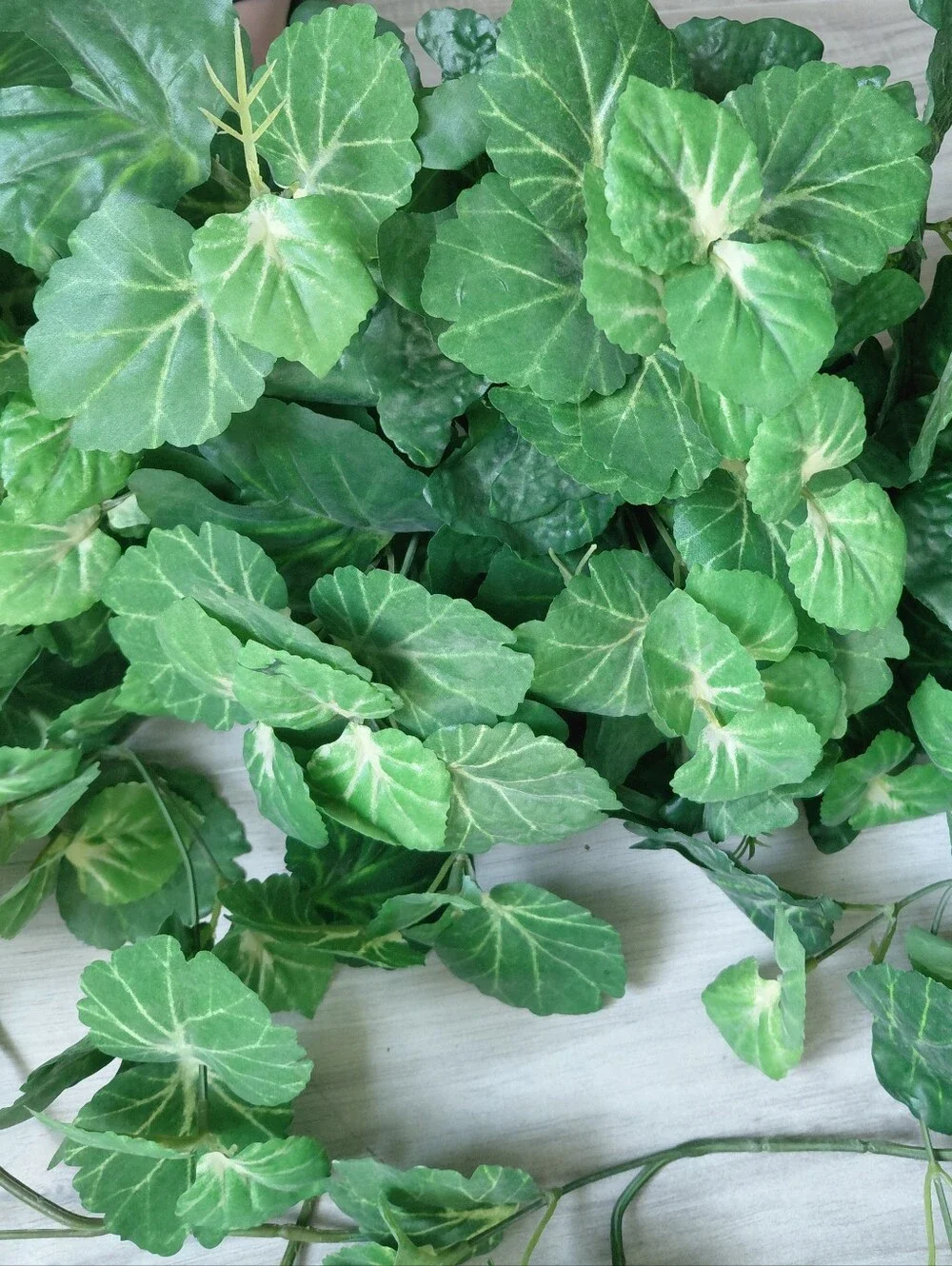 Large Faux Greenery Lot Bushes Stems Faux Foliage Begonia Geranium Stems Decor